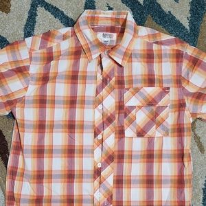 Boys plaid button down shirt